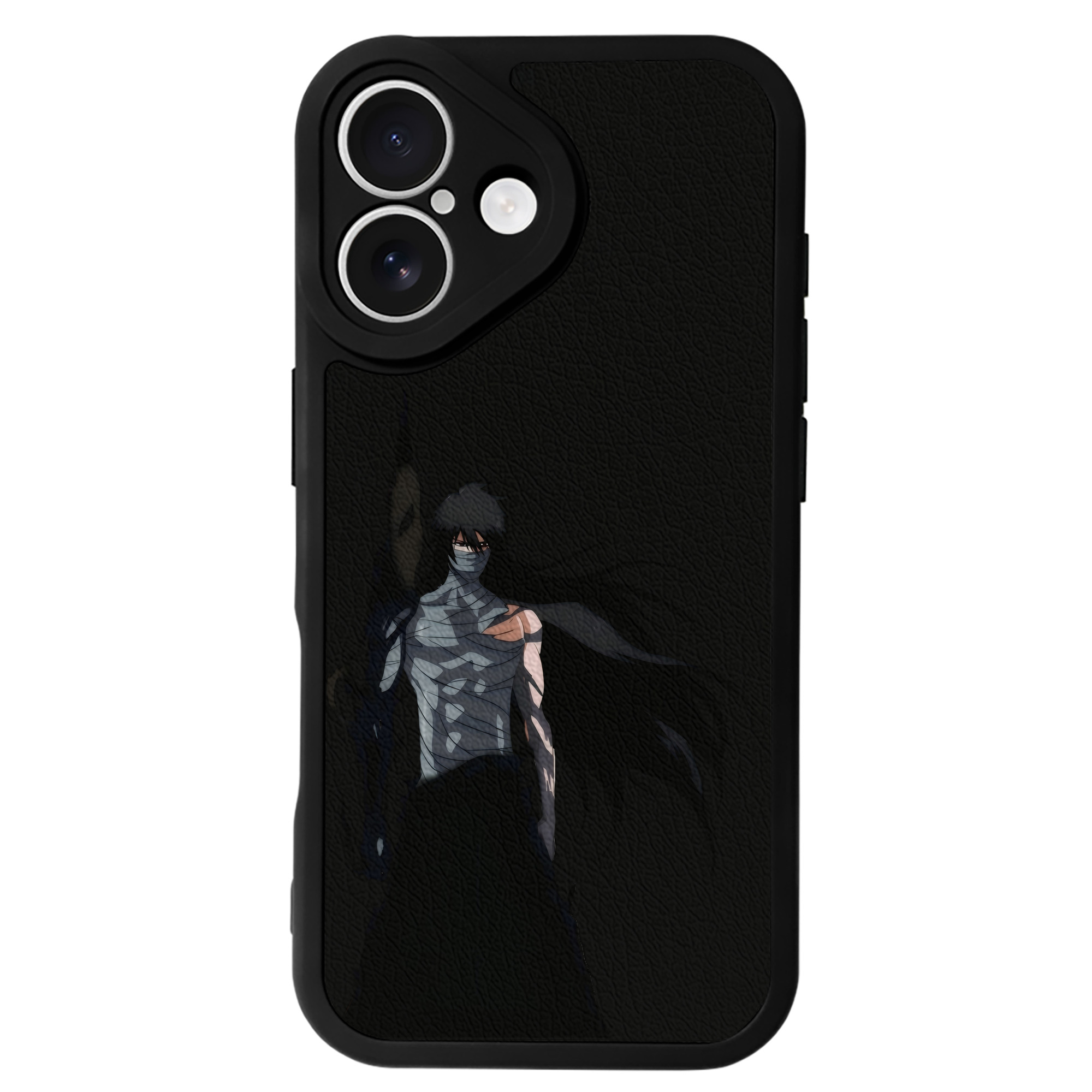 ブリーチ 黒崎一護（くろさき いちご）BLEACH Kurosaki Ichigo 【iPhone 16シリーズ対応】シリコンスマホケース（レザー調） 材質：シリコン
